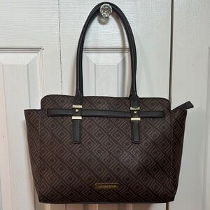 Liz Claiborne Brown Tote Bag. EUC